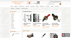 Desktop Screenshot of barringtons-swords.com